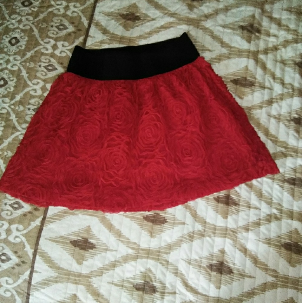 Red skirt